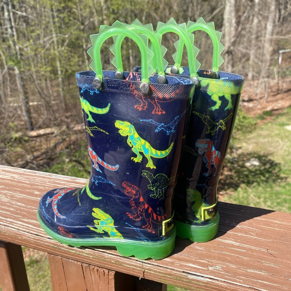 Western Chief Light-up Toddler Rain Boots Size 9